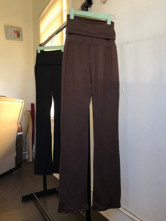 Fold Over Flared Pants