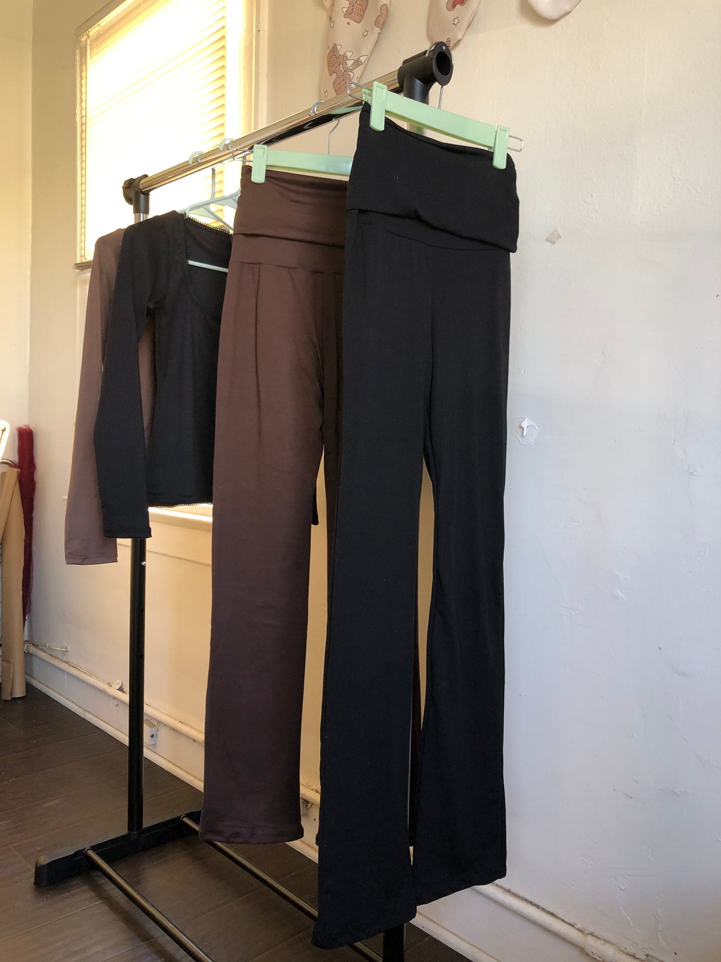 Fold Over Flared Pants