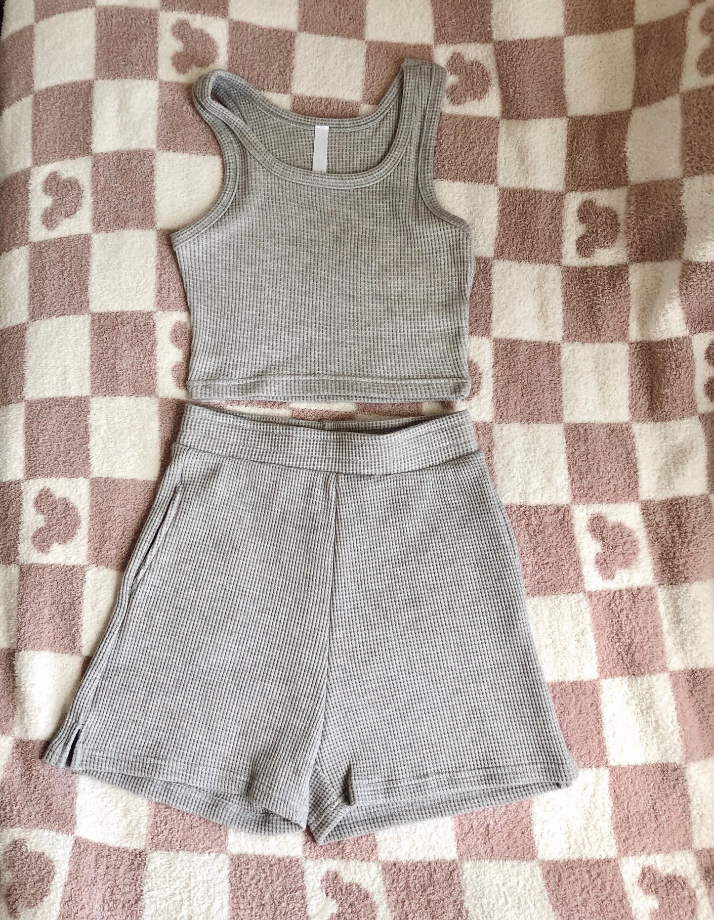 Waffle Tank & Shorts Set