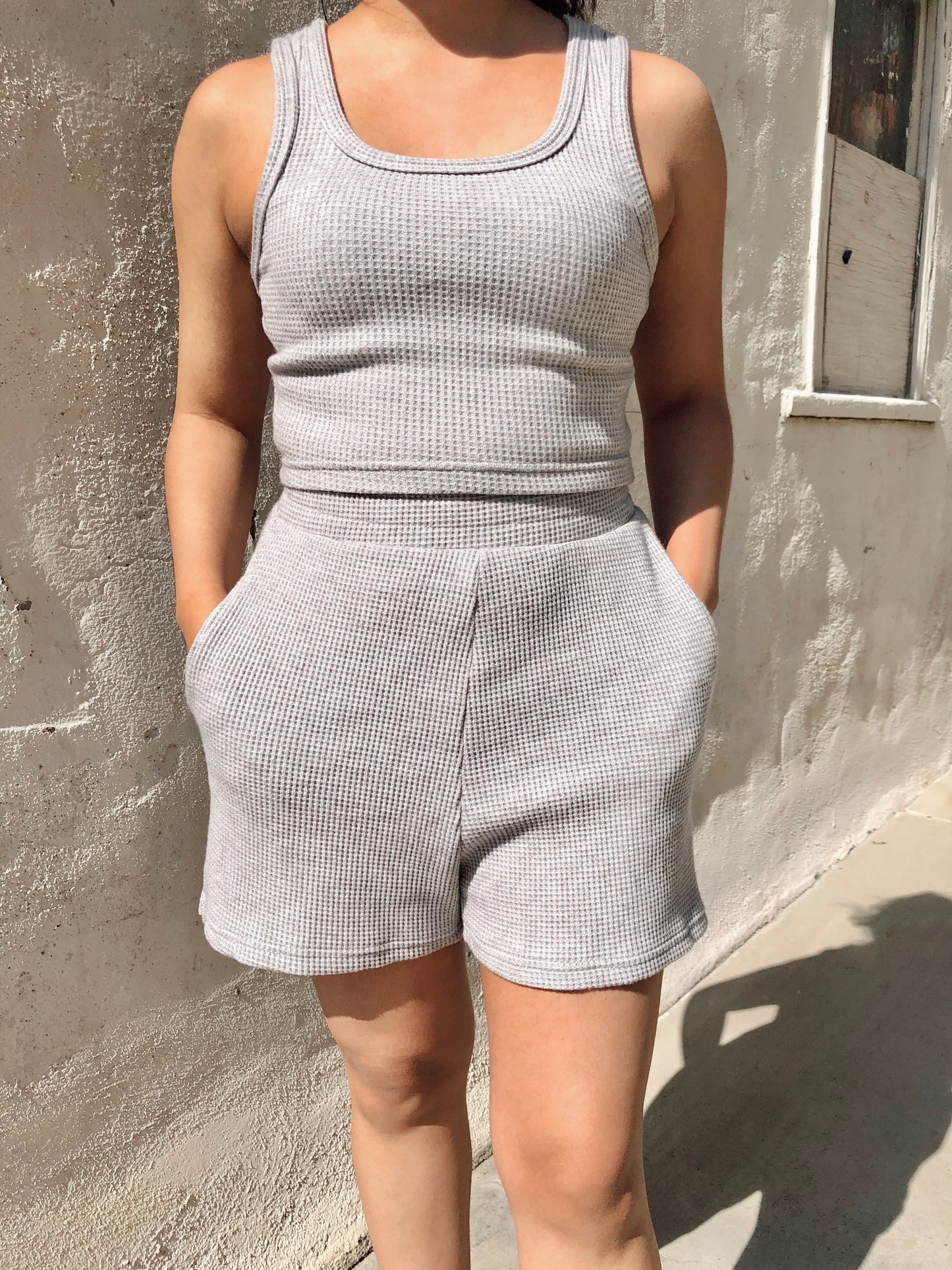 Waffle Tank & Shorts Set